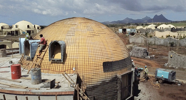 Construction of a dome